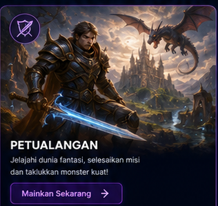 Ilustrasi game petualangan fantasi