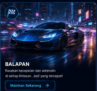 Ilustrasi game balapan futuristik